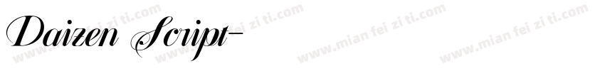 Daizen Script字体转换